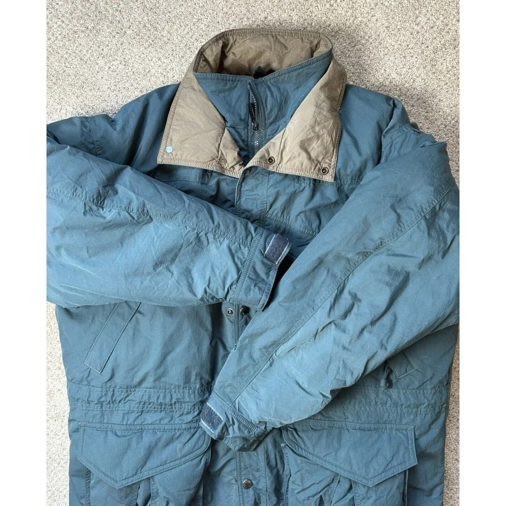The North Face Vintage Green Goose Down Puffer Quilted Ski Jacket Mens Large - Picture 11 of 14